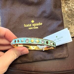 Kate Spade Gold and Tiffany Blue Bracelet